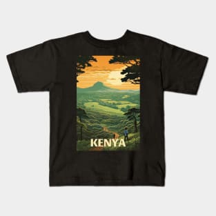 Kenya, Travel Poster Kids T-Shirt